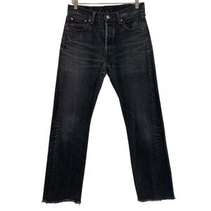 Levi's 501 Distressed High Rise Straight Leg Jeans Size 30